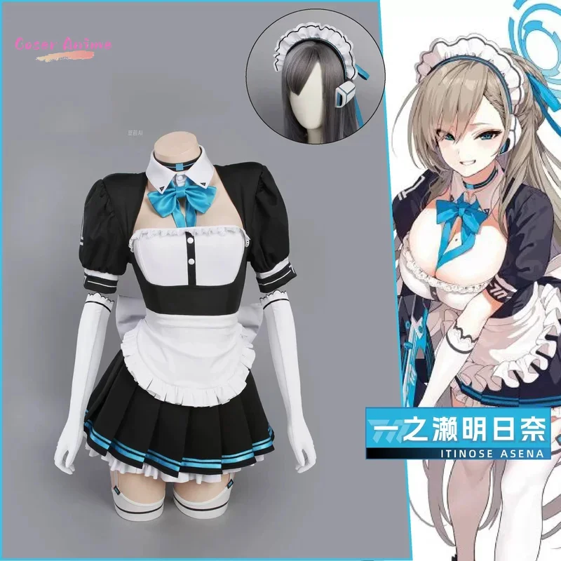

Blue Archive Ichinose Asuna Cosplay Costume Cos Game Anime Party Uniform Hallowen Play Role Clothes Clothing