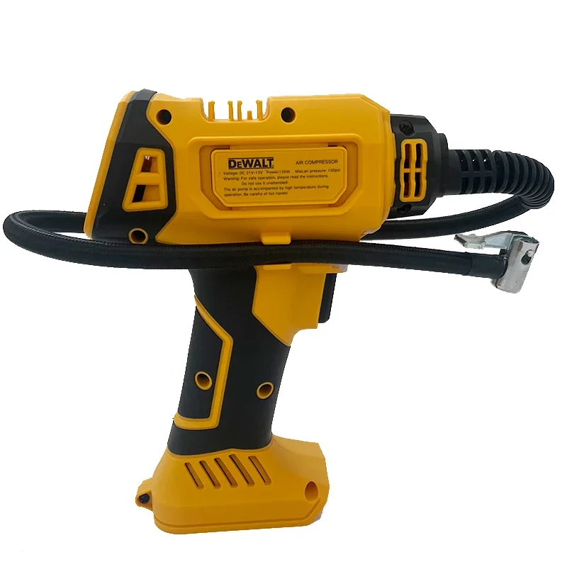 DEWALT Battery Air Compressor Automatic Tire Inflator Cordless Electric Pump with Digital Pressure Gauge for Car Bike