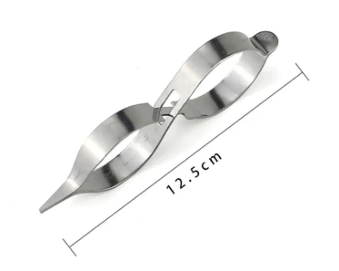 125cm-ステンレス製ピンセットとクランプ-8字ひょうたんクリップ-ジュエリー手作り工具-notxf-113