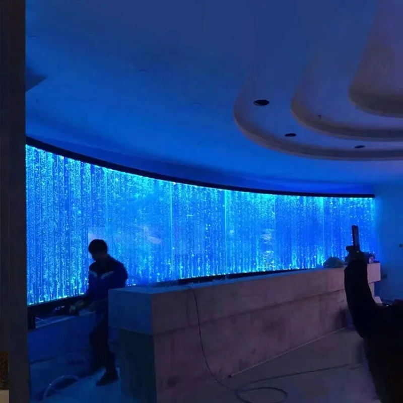 custom.Modern LED Acrylic Room Divider Hotel Decor Multi-Functional with Printed Scenery/Landscape Design