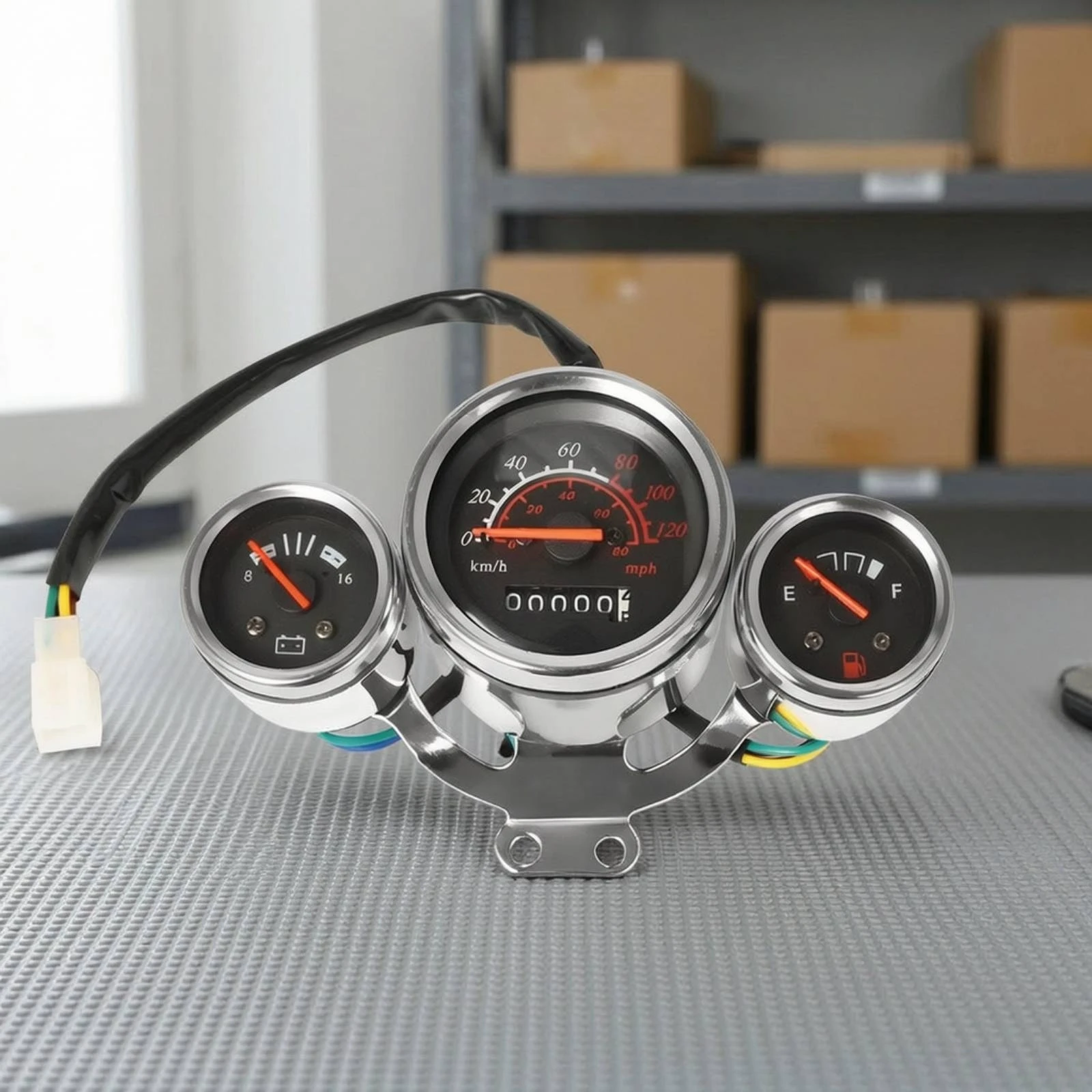 Motorcycle Instrument Assembly Multifunctional Motorcycle Gauge Cluster Easy-to-Read Compact for Riders, Scooter Repair