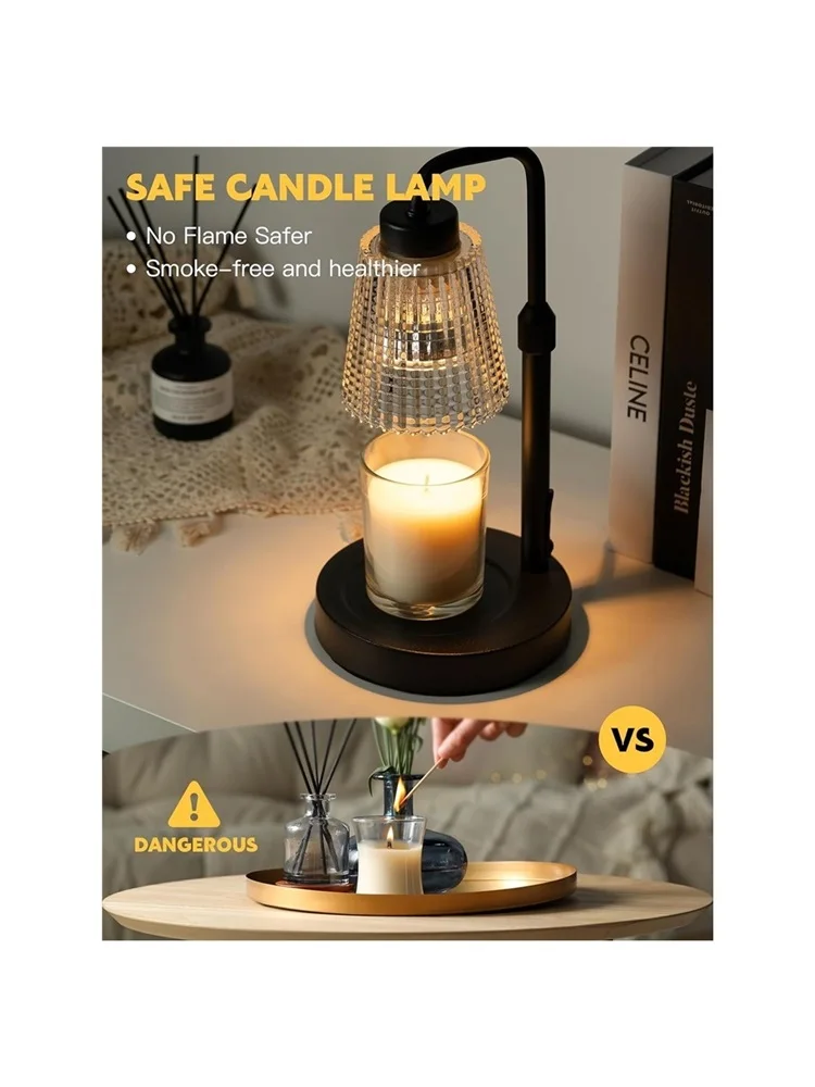 Candle Warmer Lamp with Timer Dimmable, Birthday Gifts for Women Mom, House Warming Gifts New Home Decor, Wax Melt Warmer