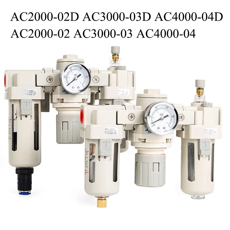 

SMC Type Air Source Three-Piece AC2000-02 AC3000-03 D AC4000 AC5000（AF+AR+AL) Air Source Processor Automatically Water Drainage