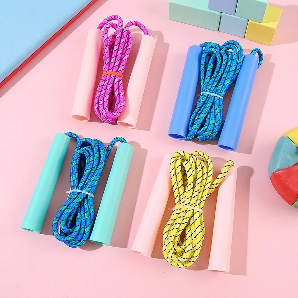 Jump Rope Lightweight Adjustable Skipping Rope Non-Slip Grip for Preschool Elementary School Kids Sport Toy Durable