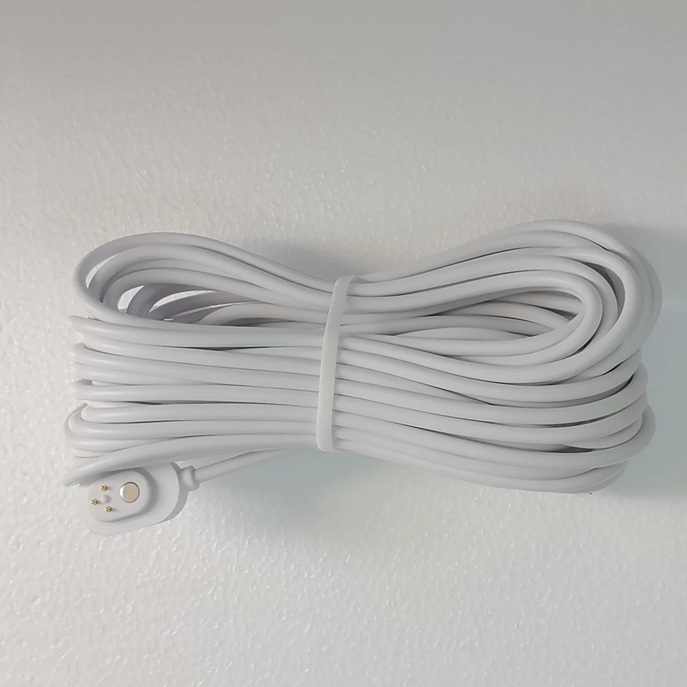 7.6m Magnetic Charging Cable for Arlo Ultra/Ultra 2/Pro 3/Pro 4/Go 2/PRO 5S with USB Port Fast Charger