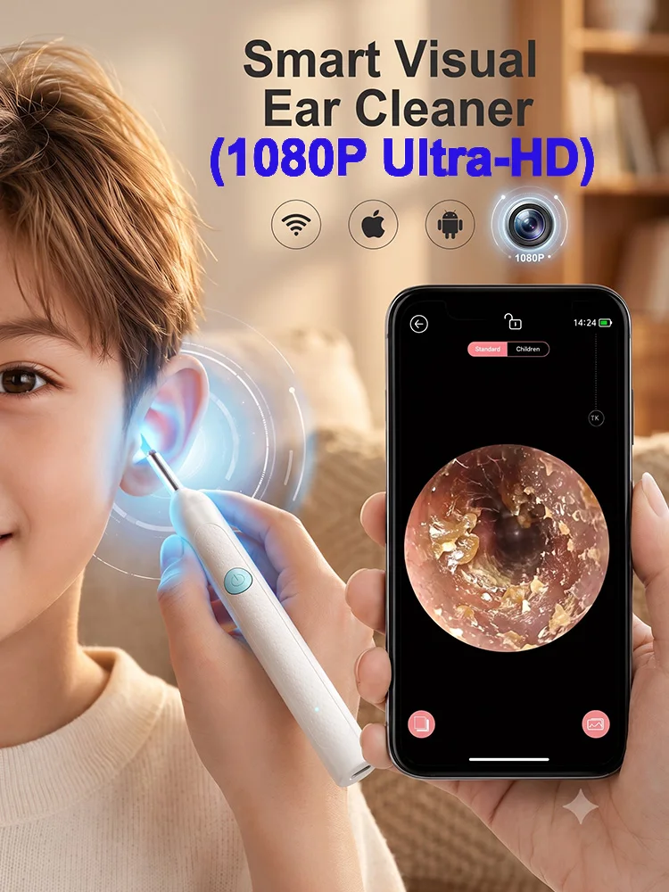 2026 Vente Flash : Outil de nettoyage d'oreilles avec caméra, pour l'élimination du cérumen