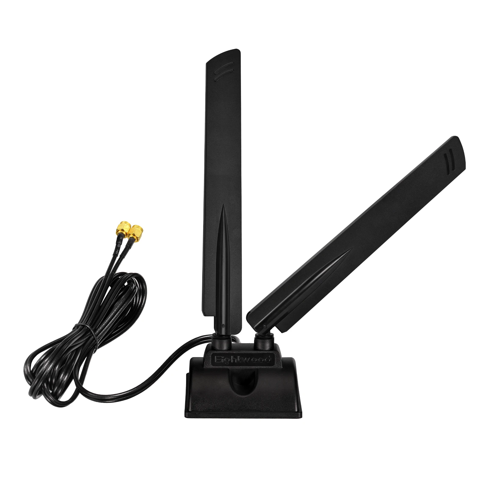 Superbat WiFi 6E Tri-Band 6GHz 5GHz 2.4GHz RP-SMA Magnet Mount Base Antenna for PC Desktop Computer Motherboard Wukong Game PC