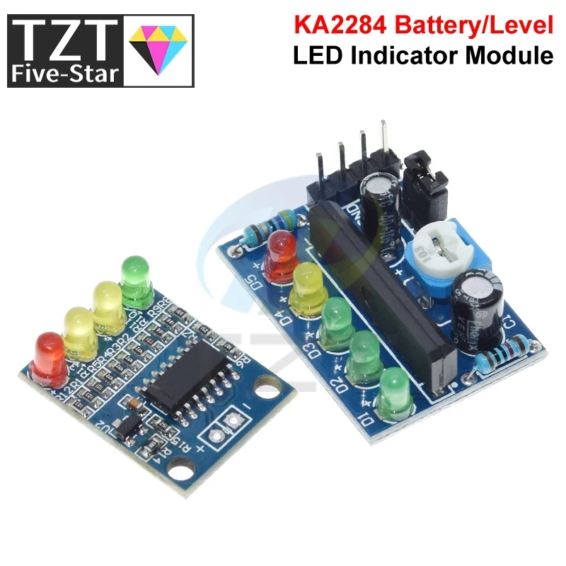 DC 3.5V-16V KA2284 Power Audio Voltage Level Indicator Battery Capacity Indicator Red Green LED for Voltmeter Volume VU Meter