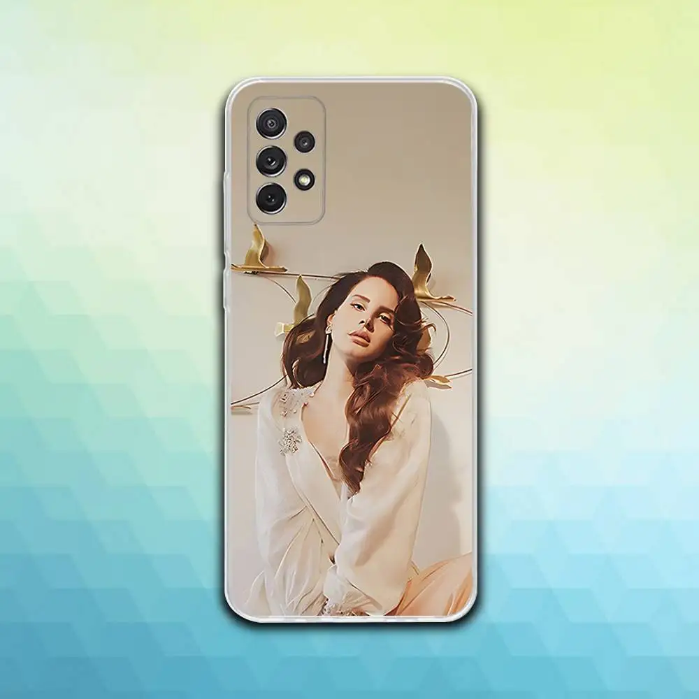 L-Lana Singer Del Rey 電話ケース Samsung S30、23、21、22、20、FE lite、S10、9、8、7 PIus Note20ultra ソフト透明