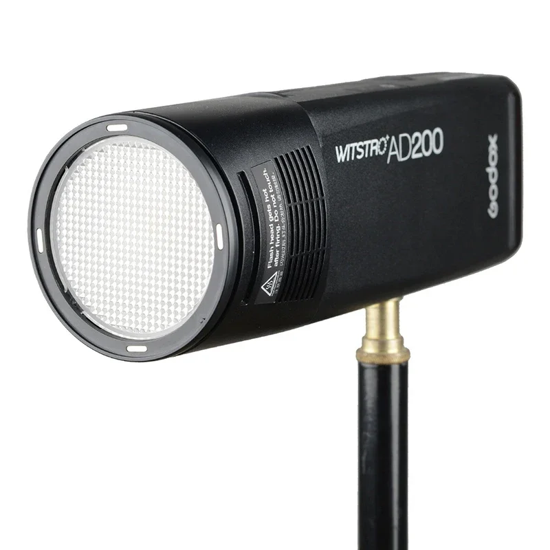 Godox H200R Separation Studio Flash Head Extension Head Portable with Modeling Lamp Spiral Flash Tube for Natural and Soft Light