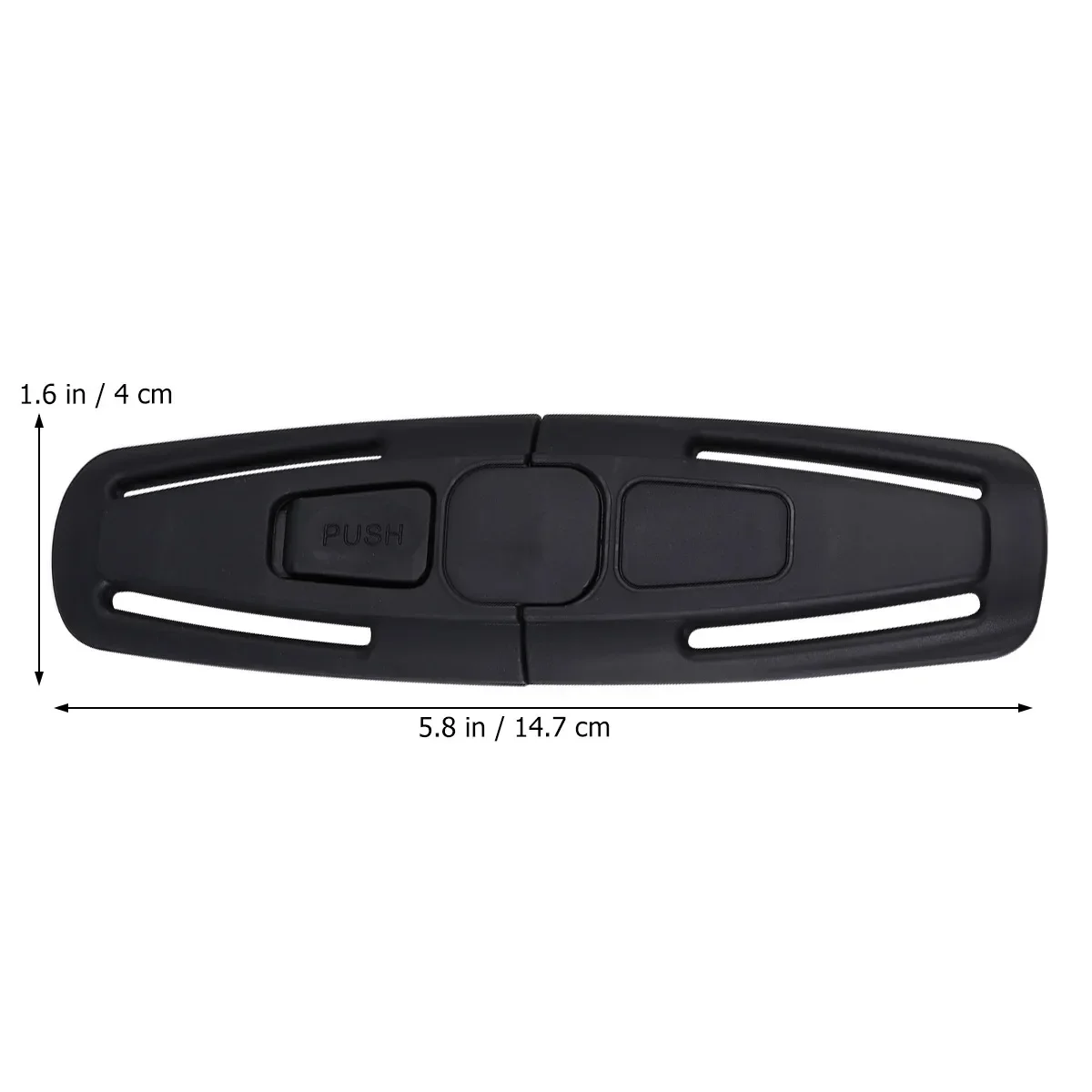Black Car Baby Safety Seat Strap Belt Harness Chest Clip Safe Buckle For Baby Kid Child Safety Seatbelt Buckle Latch Accessories