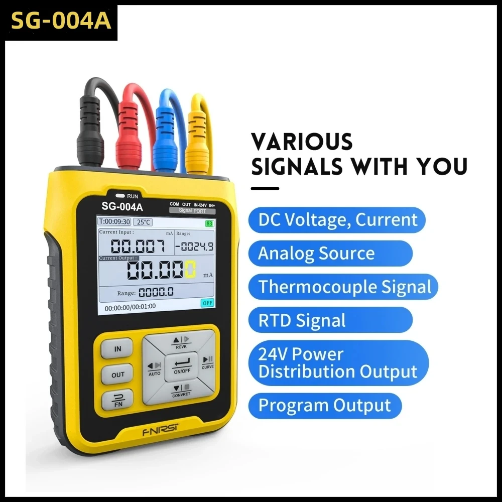 NEW FNIRSI SG-004A 4-20mA Multifunctional Signal Generator PT100 Thermocouple Resistance Pressure Transmitter Process Calibrator