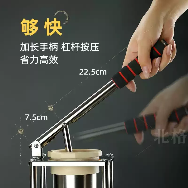 New Labor‑Saving Lever Sausage Stuffer, Manual Household Stainless Steel Sausage Making Tool Kit for Homemade Sausage