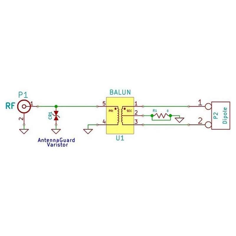 HF Balun เสาอากาศ1:9เครื่องรับ SMA-F G10-003สำหรับ MINI 160M-6M ย่านความถี่มือสมัครเล่น