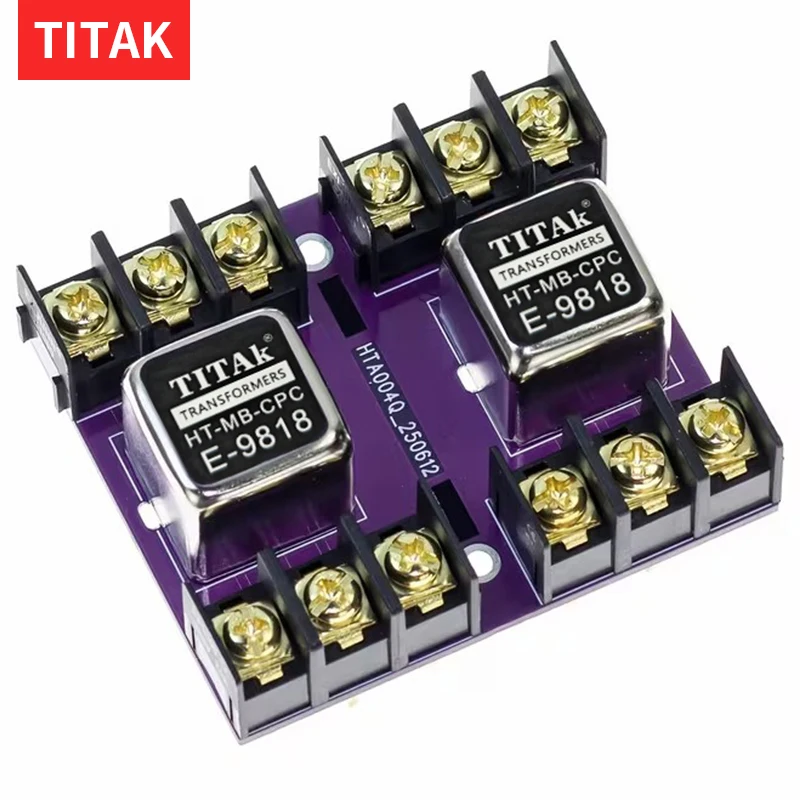 HT-9818 Permalloy Audio Signal Transformer Balanced and Unbalanced Conversion Audio Isolator 600:600 20Hz-20KHz Balanced To RCA