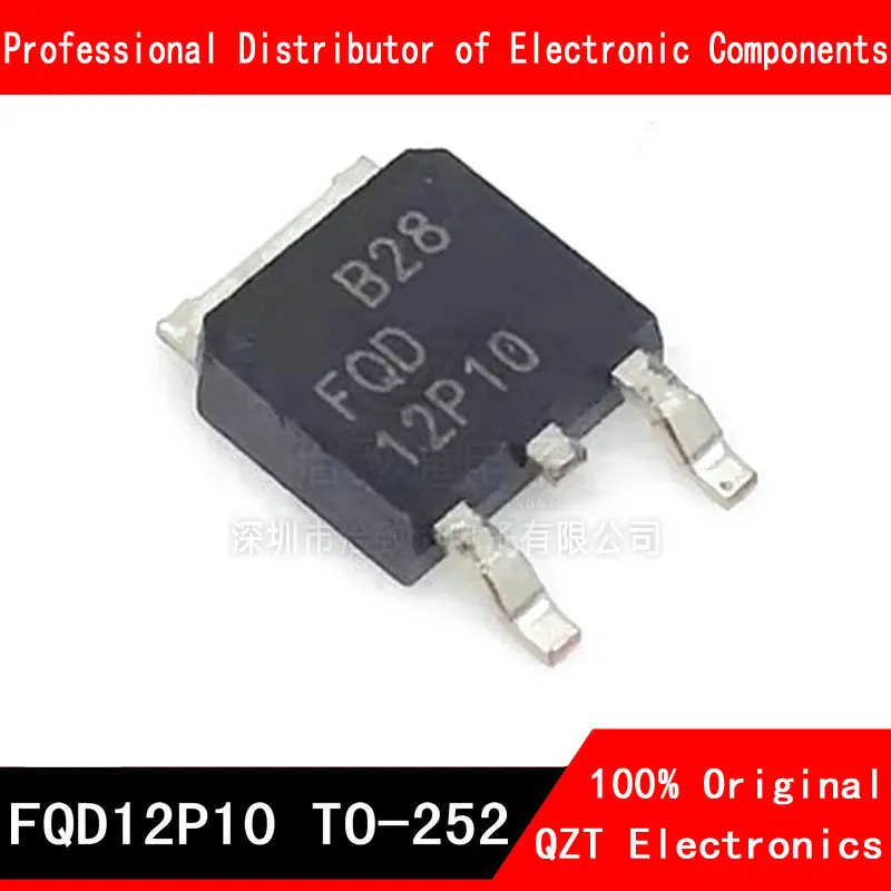 

10 шт./лот FQD12P10 TO252 12P10 100V 9.4A TO-252 новый оригинальный телефон