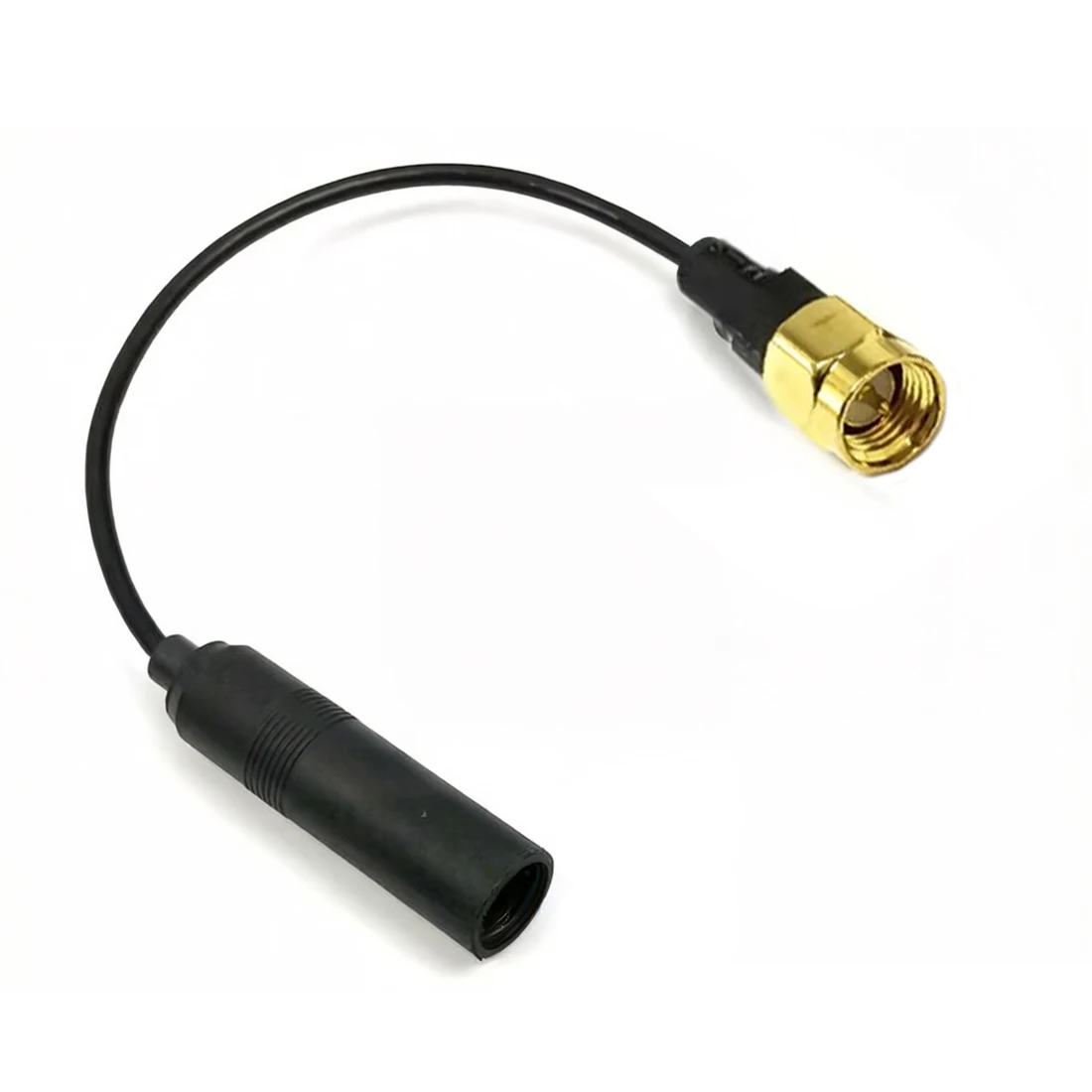 DAB Car Radio Stereo Antenna Adapter DIN Female to SMA Male AM / FM Aerial Extension Cable Wire 35cm