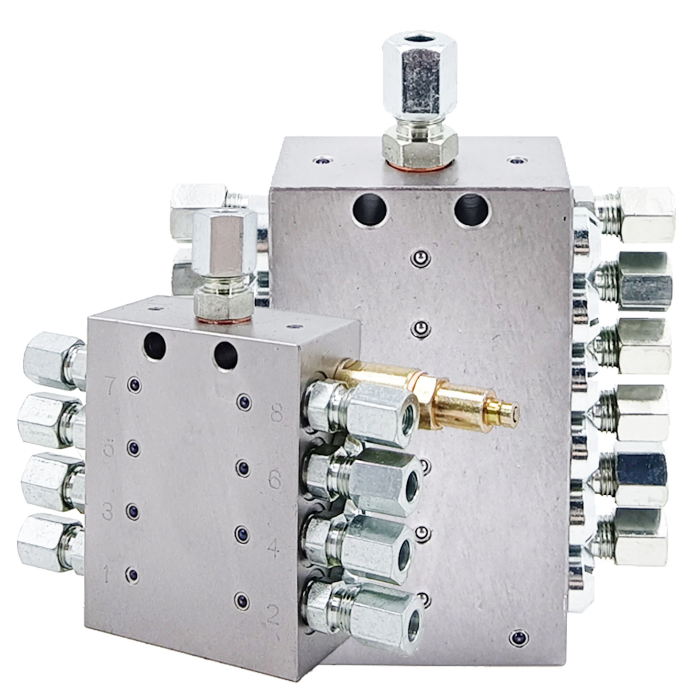 Progressive Grease Distributor Manifold Block 2-20 Way Grease Dispenser Divider for Grease Lubrication System Separator Valve