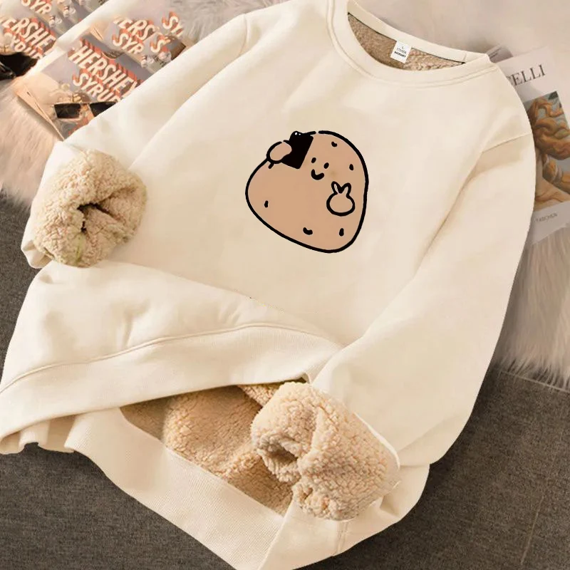 

Мужская толстовка с капюшоном из бархатной ткани с длинными рукавами, повседневная, универсальная, осенне-зимняя, теплая, утолщенная, с круглым вырезом, пуловер, свитшот