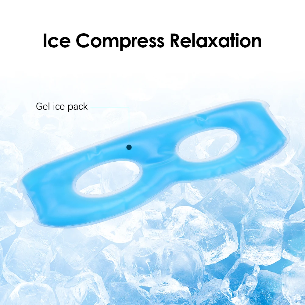 Wireless Graphene Heating Eye Massager Ice and Hot Compress Eyeshade Relieve Fatigue Vibration Massage Eye Mask Relax Protect