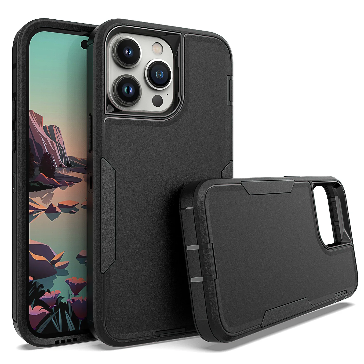 

2 in 1 Armor Case for iPhone XR / X / XS / XS MAX/ 6 / 7 / 8 Plus Shockproof Back Mobile phone protective cover