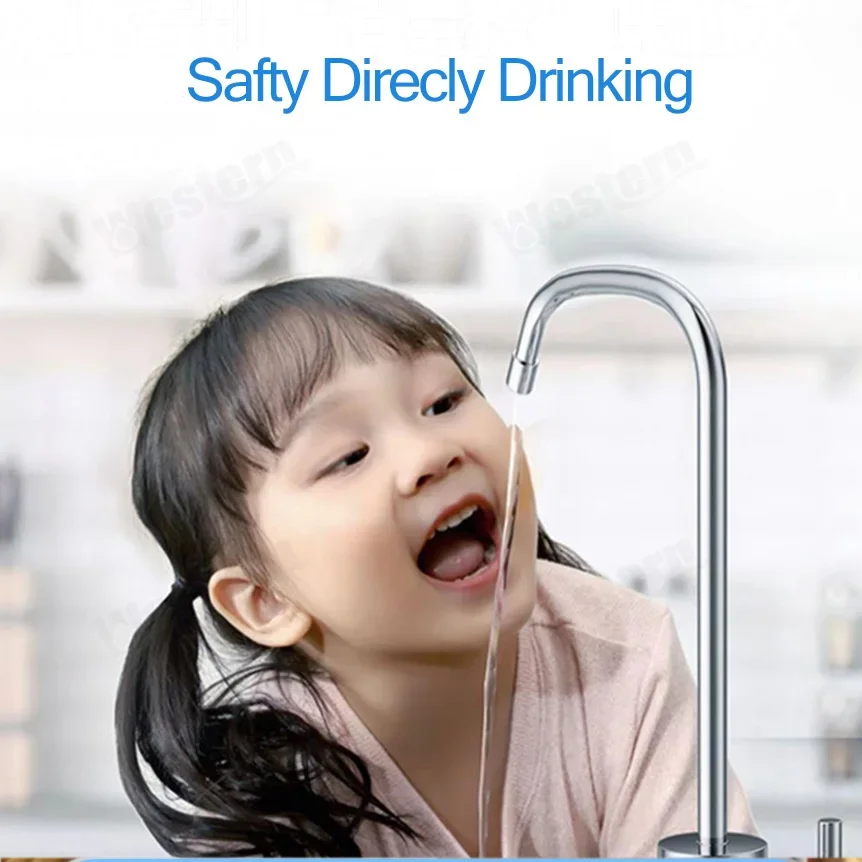 تصفية المياه RO نظام تصفية المياه بالتناضح العكسي المنزلية الشرب المباشر Tankless تدفق كبير 400G 600G نقي #5