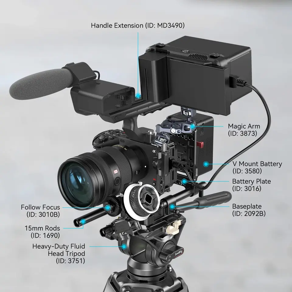 FX3 カメラケージキット　SmallRig製 Amazon.com : SmallRig Cage for Sony FX30 FX3 FX3A with Cable Clamp