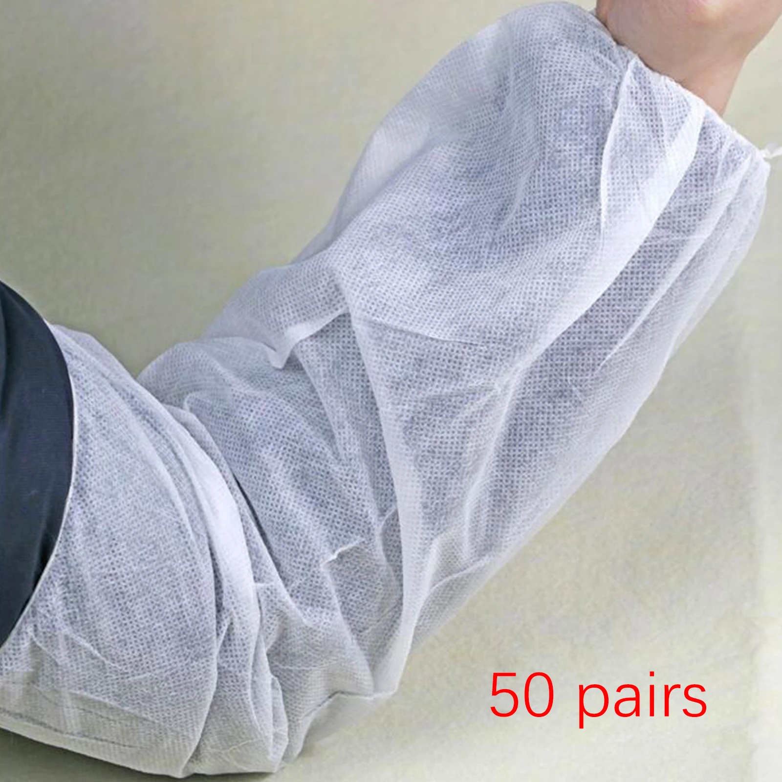 100 Pieces Disposable Arms Sleeves Covers Non Woven Fabric for Maintenance, Daily Works Accessory Comfortable to Wear Durable