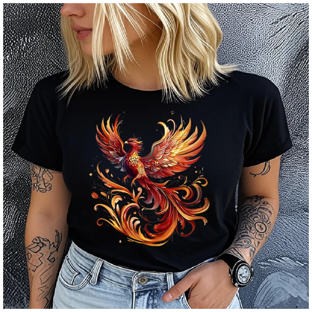 men and Women's Cotton 100% Birds animal kingdom Print T-shirt Loose round Neck Casual Short Sleeve Fashion Top  Clothing Summer