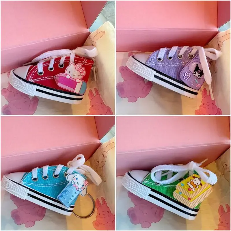 

Sanrio Hello Kitty брелок с героями мультфильмов аниме милая моя мелодия Куроми парусиновая обувь брелок модный рюкзак кулон праздничные подарки