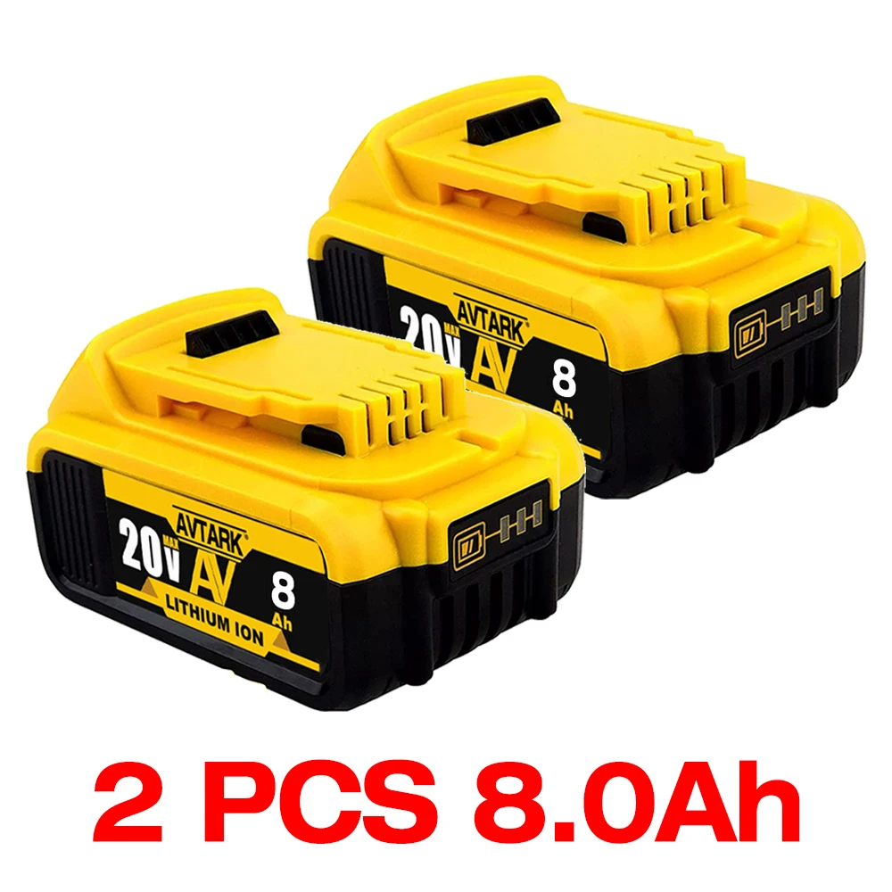 For Dewalt power Tools  Battery 18V 8Ah long life universal rechargeable electric tool Lithium batteries 20V 18Volt  5Ah 6Ah 8Ah