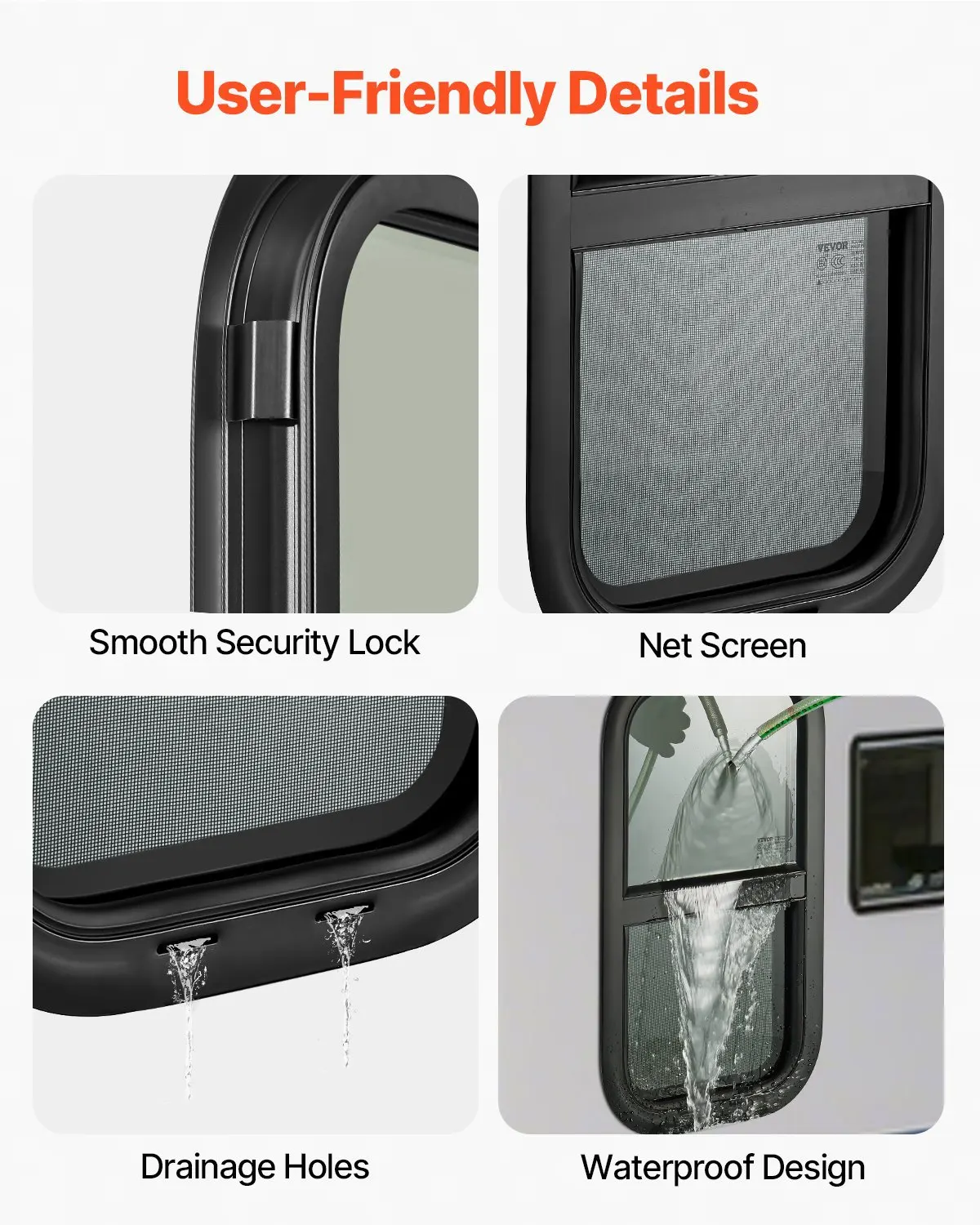 Vertical RV Window, 12