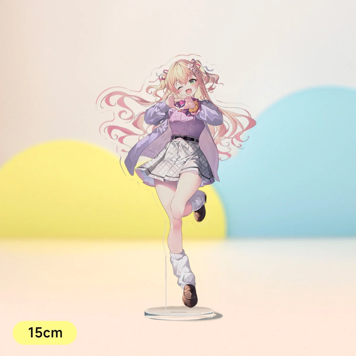 Japan Anime Hololive HoloFive Acrylic Figure Stand Mode 	Momosuzu Nene Yukihana Lamy Cartoon Pendant Keychain Desk Decor Gift