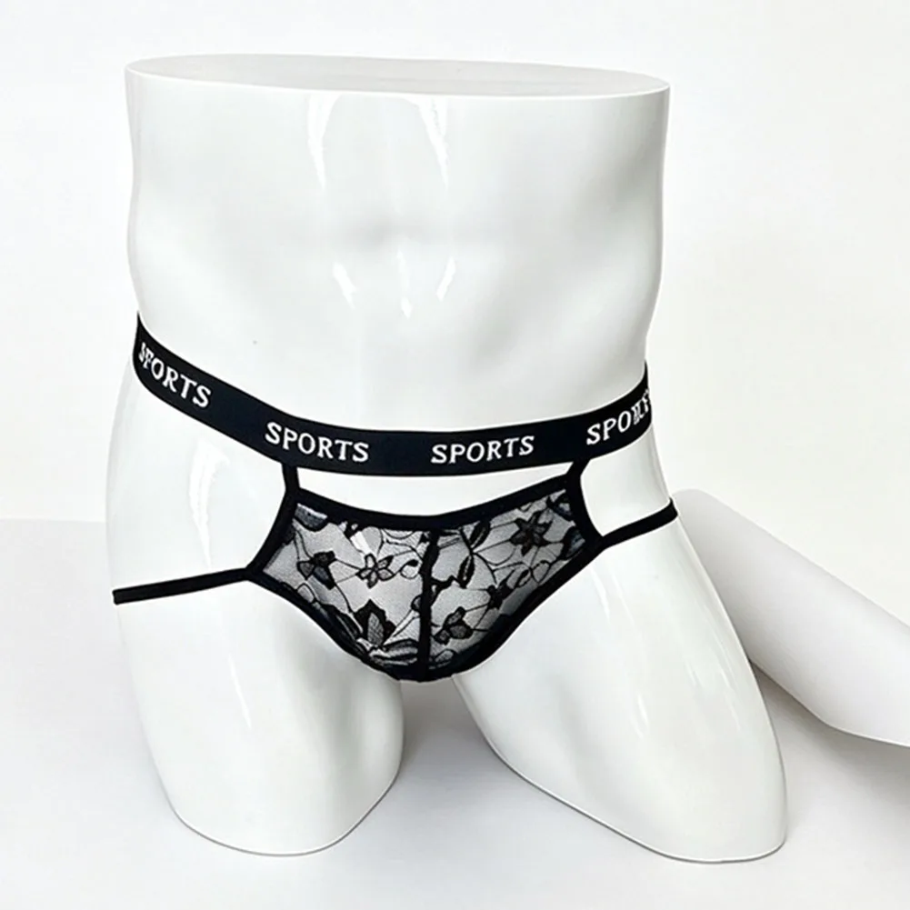 

Men Lace Sheer G-strings Bikini Temptation Unisex Panties Gay Buttock Lift Underwear Erotic Very Hot Lingerie Men's Underpants