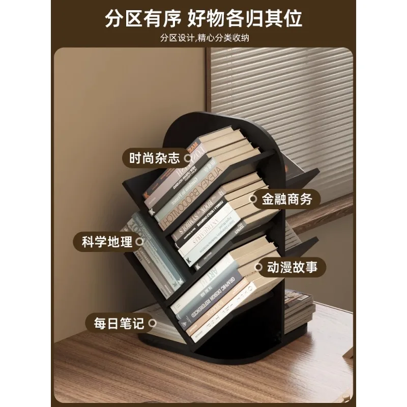 

Home Premium Sense Rotating Bookstand Desktop Book Storage Artifact High School Student Desk Bookshelf Shelf