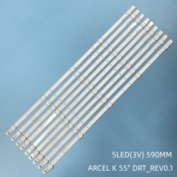 LED Strip For Grundig 55 VLX 7730 BP 55VLX7000 55GUB8855 55VLX7710 55VLX7700 55GUW8867 55GUB8852 55VLX7810BP ZVB65600-AA