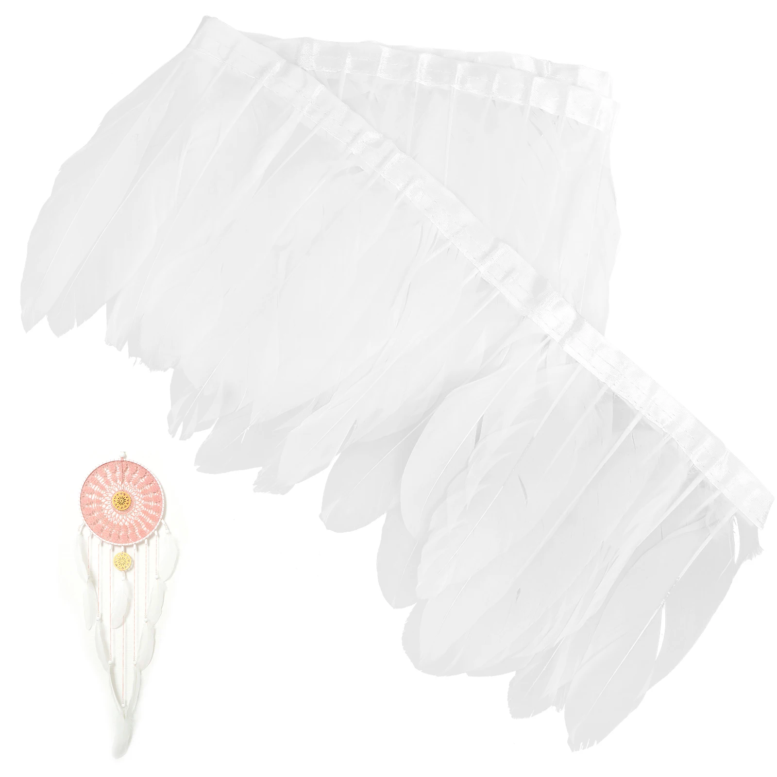 

Trim Accessories Goose Plume Trim Natural Fringe for DIY Crafts Sewing Dress Layout Goose Plume H made Art