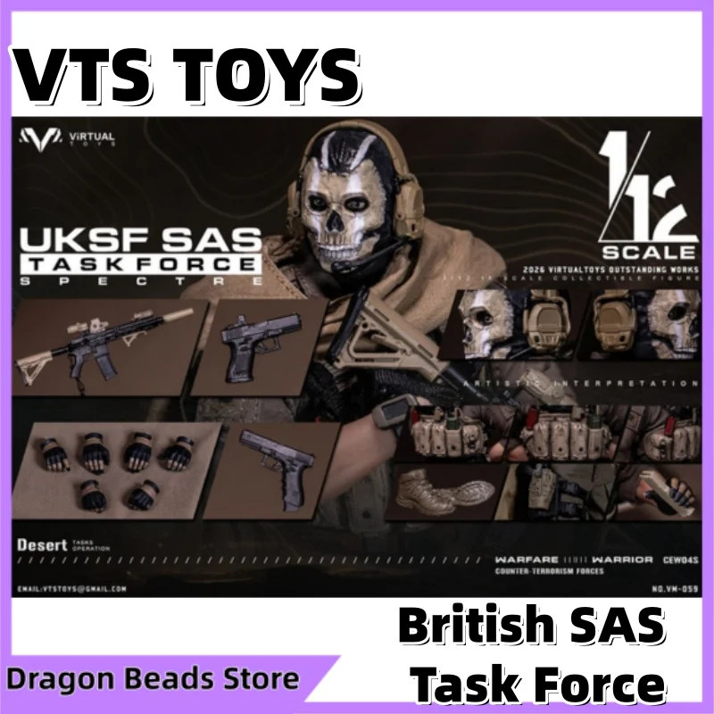 

VTS TOYS VM059 1/12 British SAS Task Force SPECTER High Quality Movable Doll Soldier Model Gift Collection