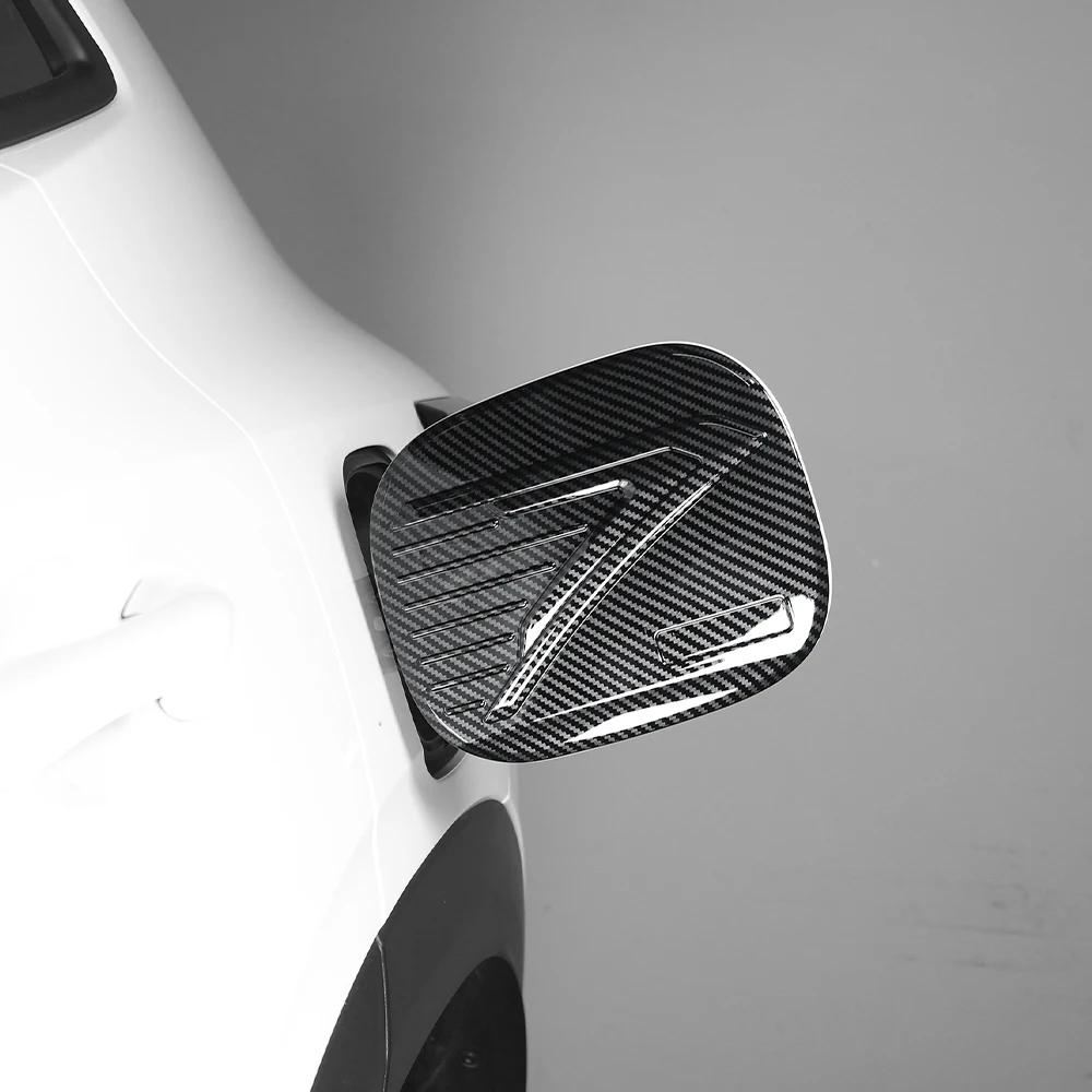 Exterior Accessories Carbon Fiber Black Oil Cap Fuel Tank Cap Cover Trim For Chevrolet TRAX CROSSOVER 2023-2026 Car Supplies 6