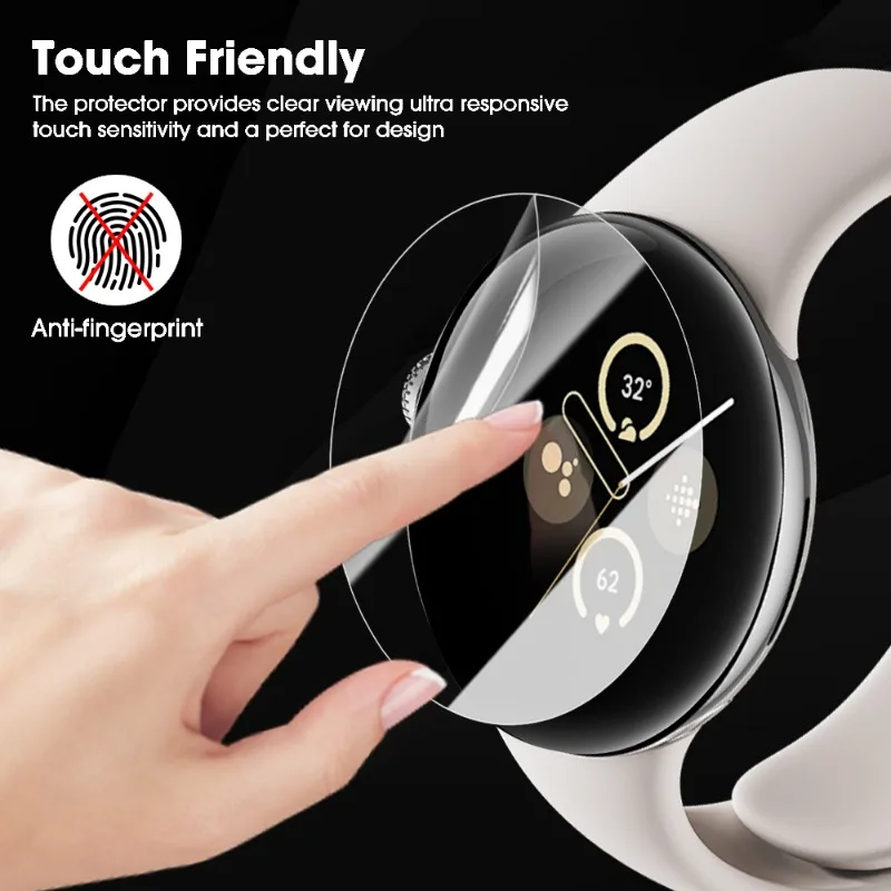 1-10PCS Soft Screen Protector For Google Pixel Watch 3 Anti-Scratch Soft TPU Hydrogel Film For Pixel Watch 3 Not Tempered Glass