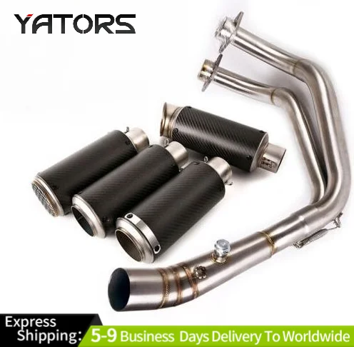

For Yamaha R7 YZF-R7 2021-2023 Complete Exhaust System Header 51mm Muffler Pipe Exhausts Pipes