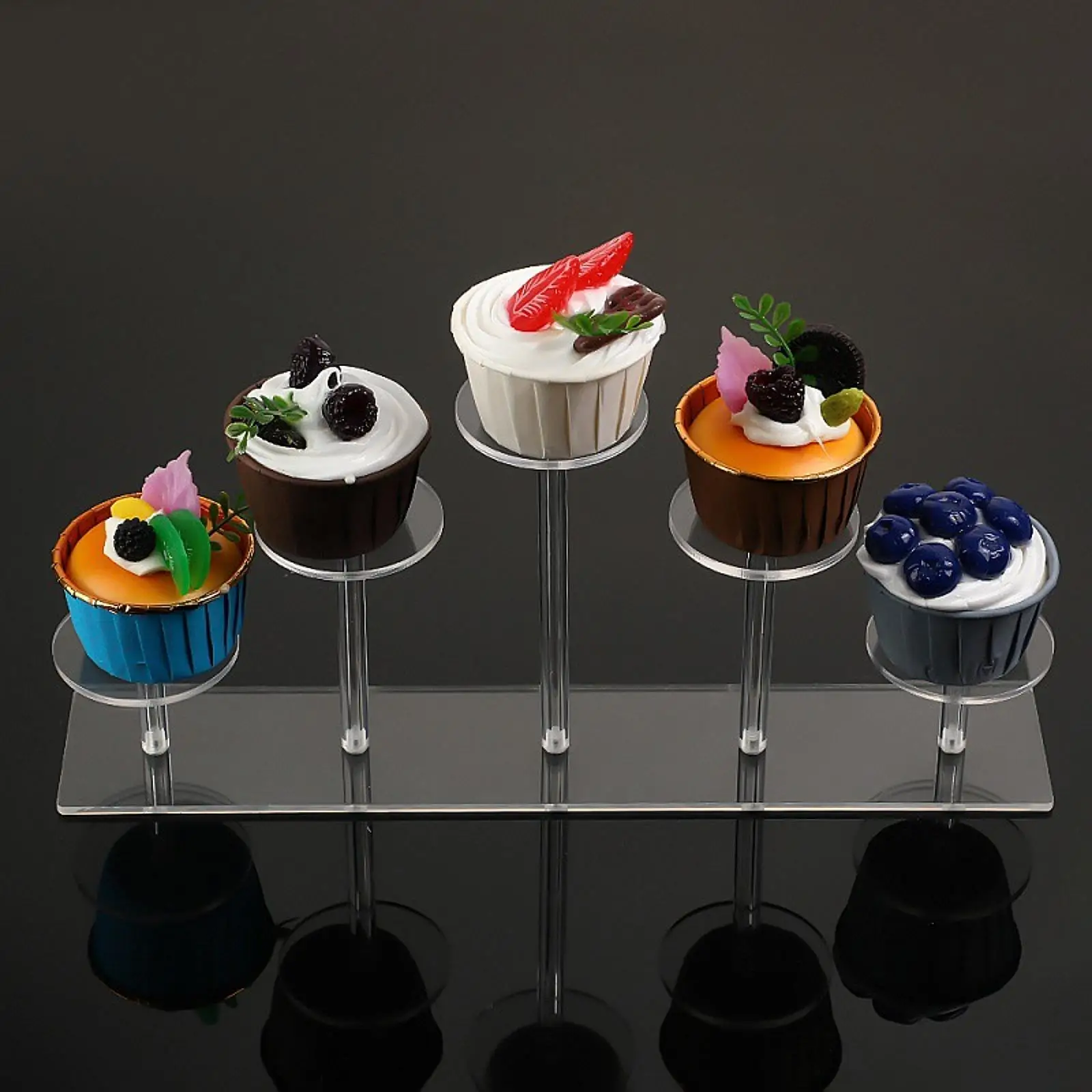 Acryl Display Riser Ständer Halter Transparent für Parfüm Dessert Kosmetik