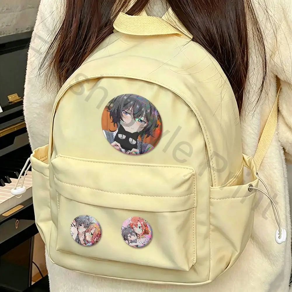 Manga W-Whisper Me a Love Song Custom Badges 75mm 44mm 25mm Brooch Backpack Hat Enamel Pins Accessories Toys Gifts