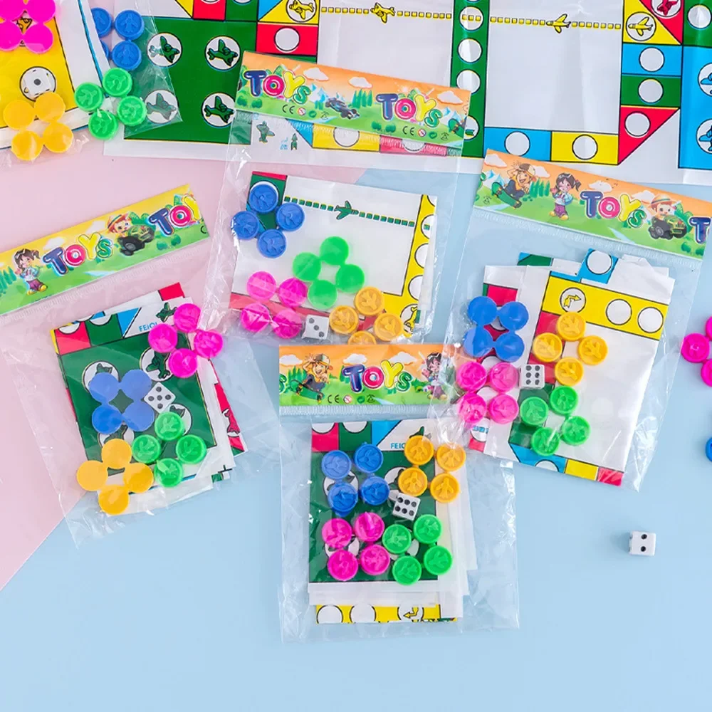 20 Pcs Fun Folding Flying Chess Tabletop Game Kids Birthday Party Baby Shower Gift Kindergarten Prize Pinata Gift Bag Filler Toy