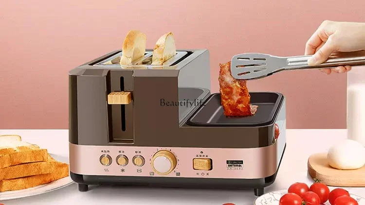 

Breakfast machine Cooking multifunctional household 4-in-1 toaster