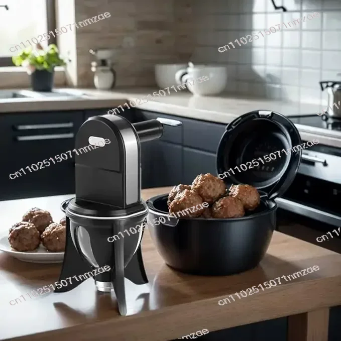 0.7L Handheld Electric Dough Ball Maker, for Arabic Sweet Luqaimat & Meatballs, Portable Kitchen Tool Model H001461