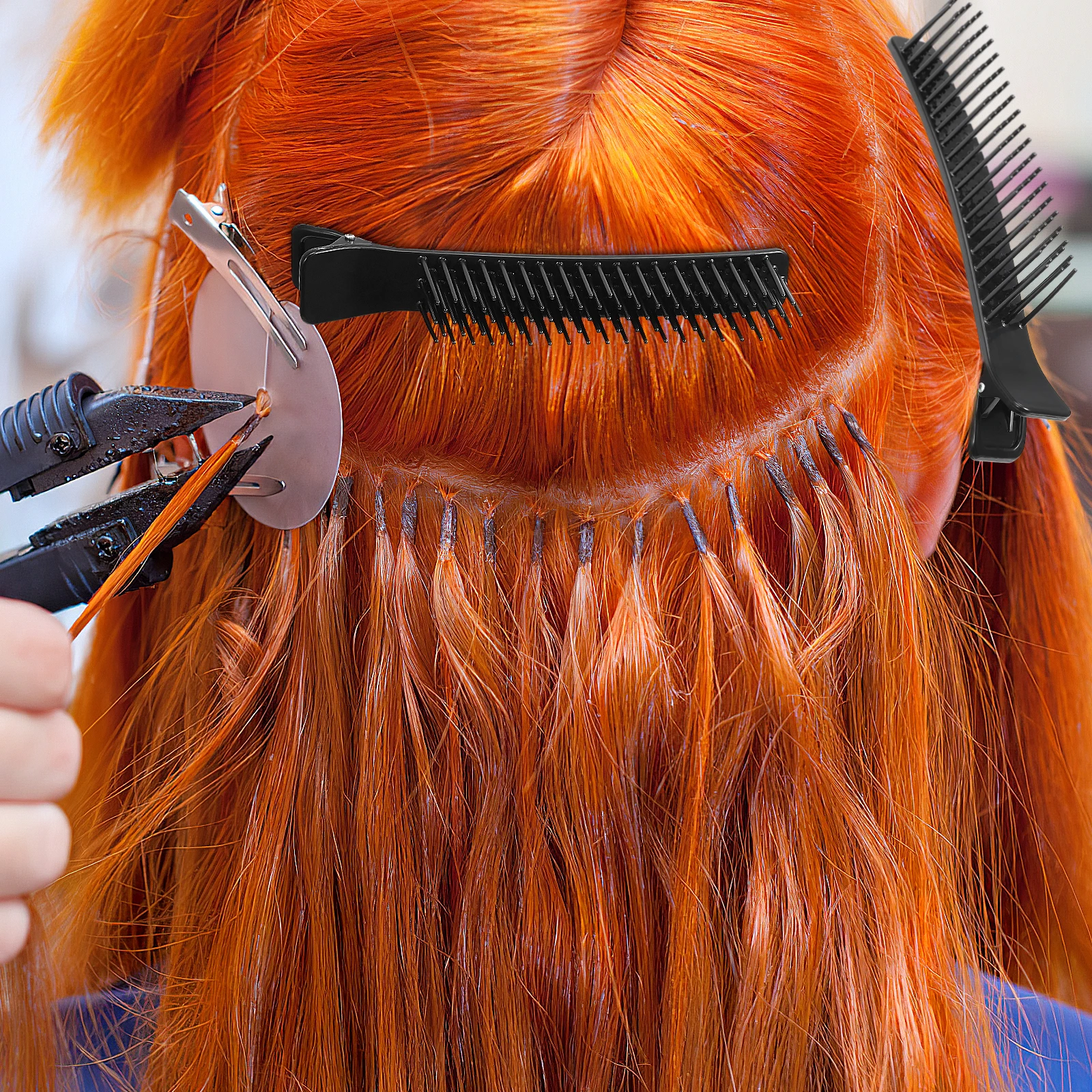

3Pcs Hair Locating Clip Hairdressing Hair Clip Comb Wide Teeth Cutting Dying Hair Layering Clip mulituse Salon Hair Styling Clip