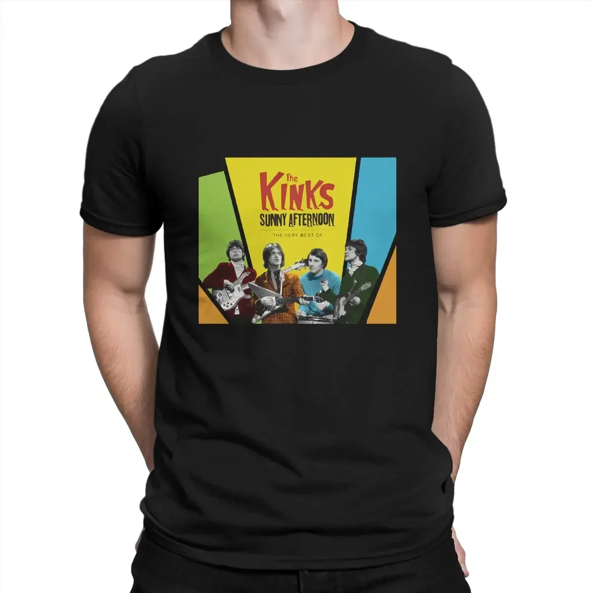 2024 One Of The Founders Of British Pop Rock Men TShirt The Kinks O Neck Tops Fabric T Shirt Funny High Quality Birthday Gifts