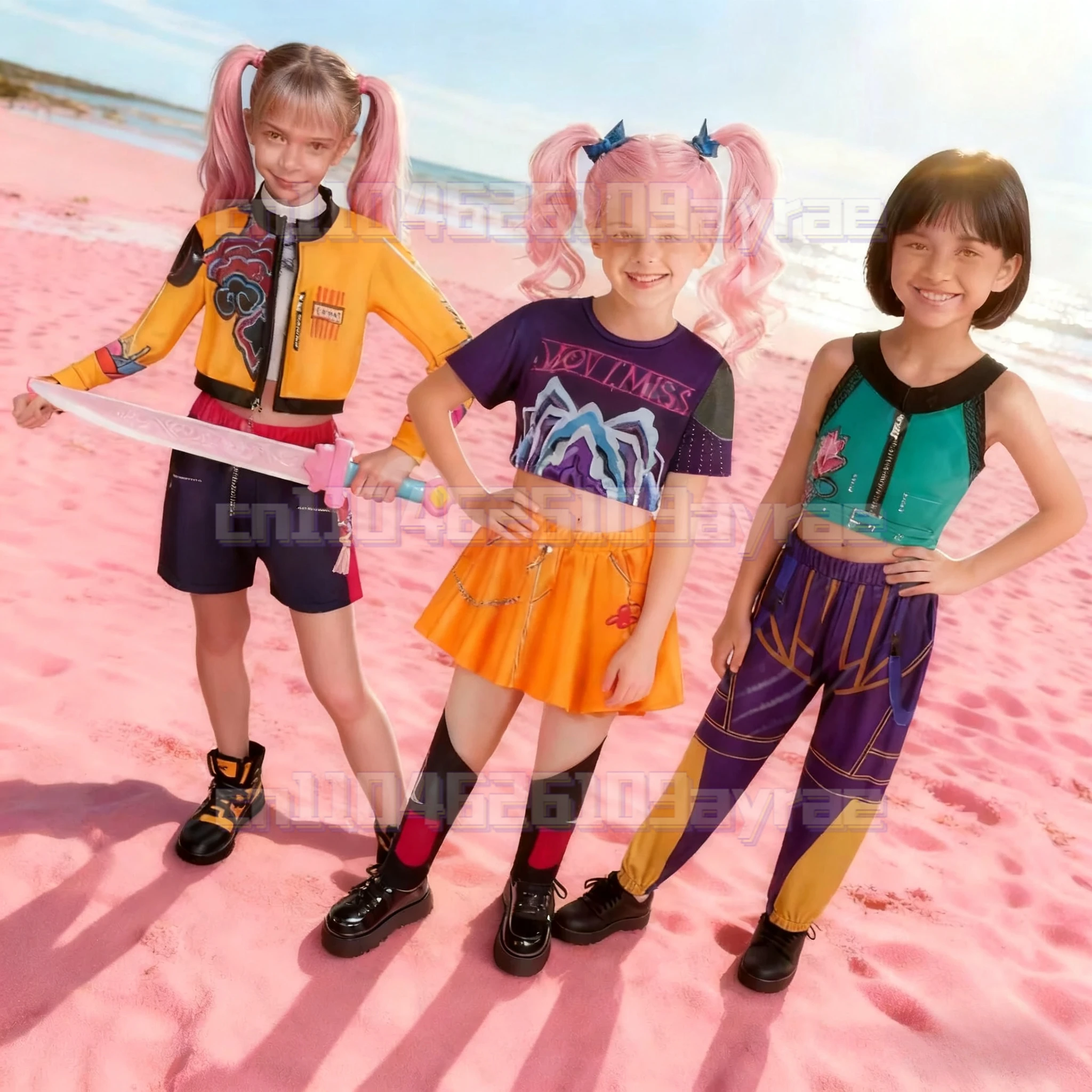 

2025 halloween Rumi Zoey Mira Cosplay KPop chasseurs de démons Cosplay Costume perruque filles Costume enfant fête jeu