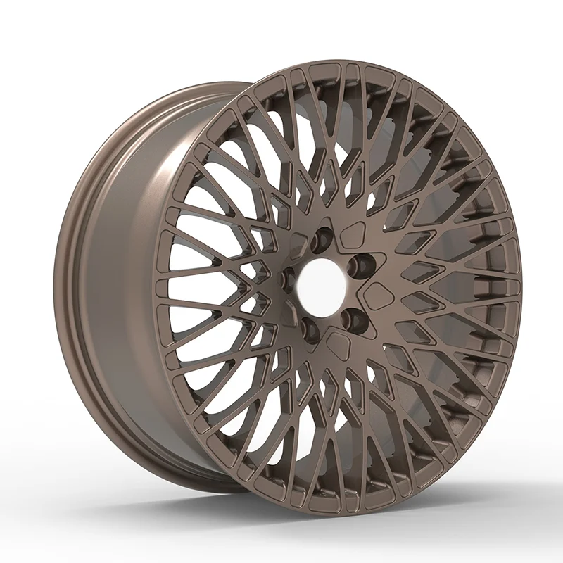 Custom 6061 T6 Forged Car Wheels Mesh Design 18 19 20 21 22 Inch Rim Forged 5x112 Bronze for Toyota Corvette OEM Mercedes